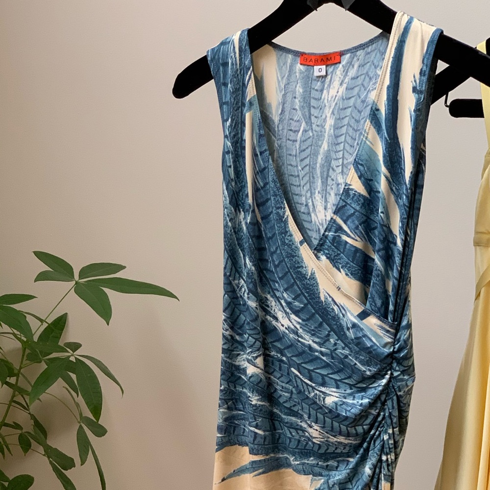 EUC RUCH FAUX WRAP DRESS - Picture 3 of 8